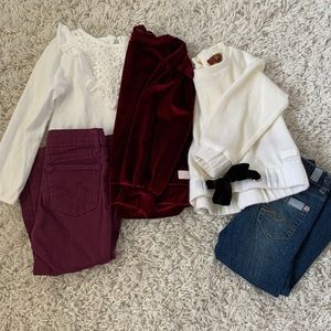 Baby girls outfits size 2T and 24 months